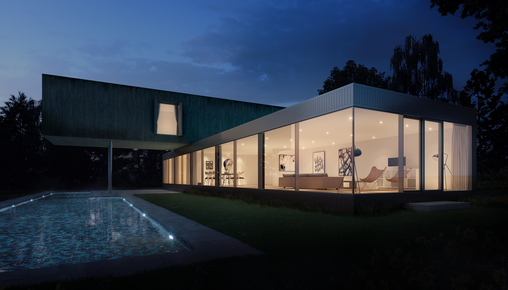 Architectural Visualisation, CGI, Pool House