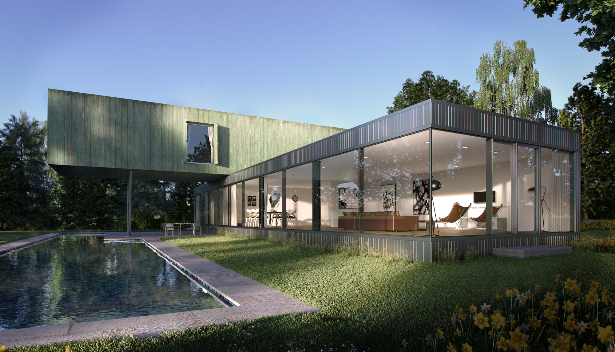 Architectural Visualisation, CGI, Pool House